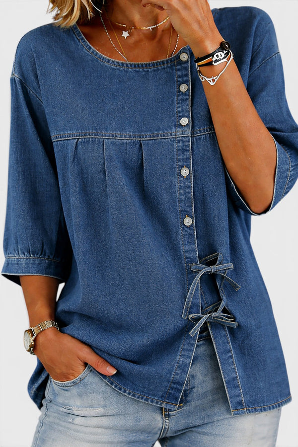 Lily | Bluză Vintage din Denim