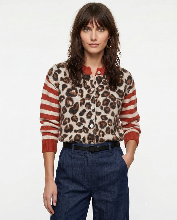 Rochie de noapte Chloé cu model leopard